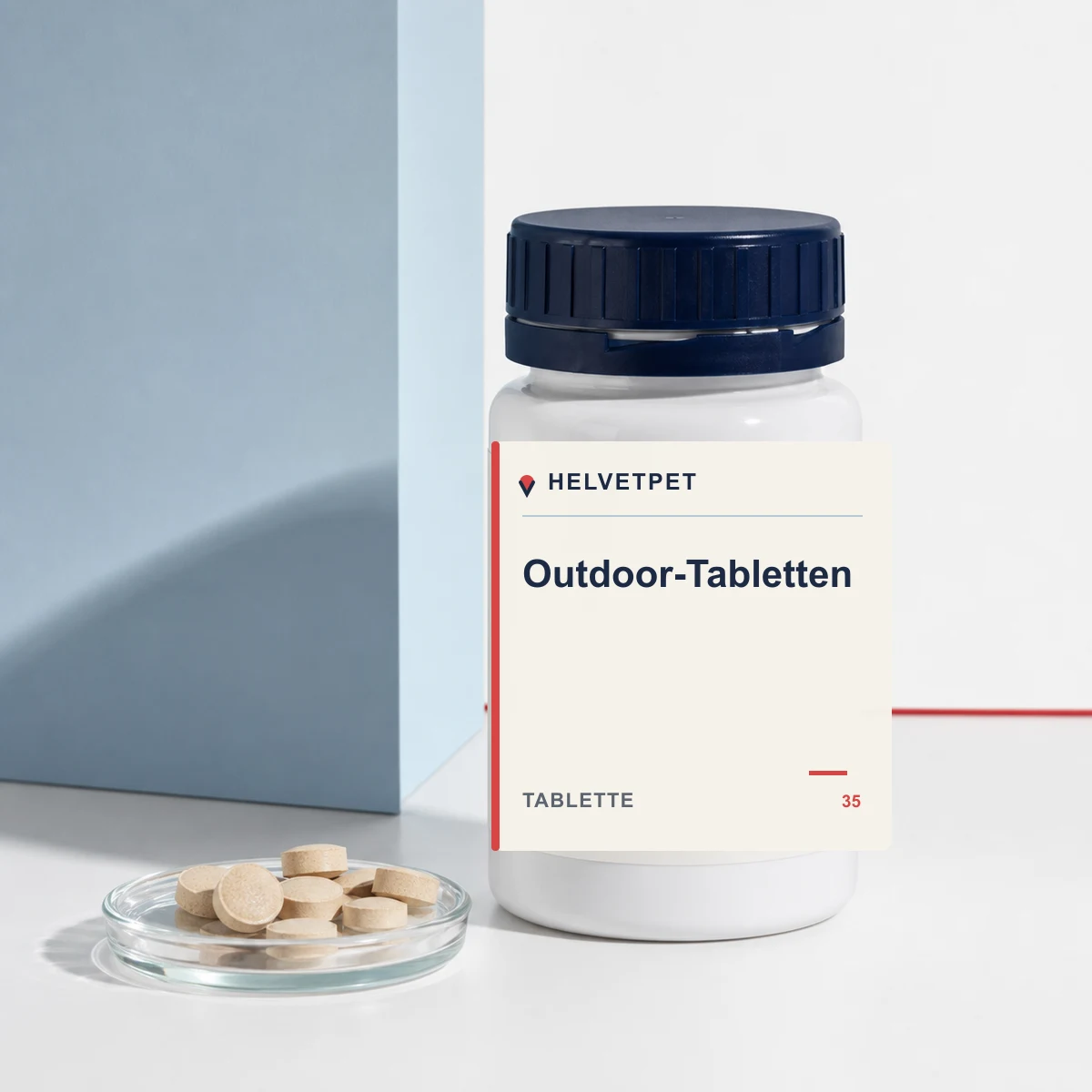 Outdoor-Tabletten als Helvetpet Private-Label-Tablette Projekt
